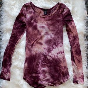 Long Sleeve Tie Dye Top